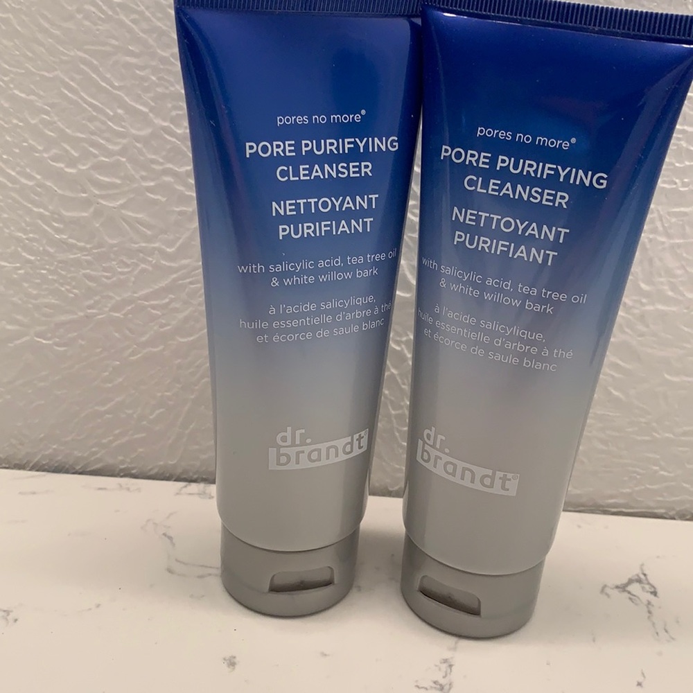 dr brandt cleanser pore purifying set of 2 sealed